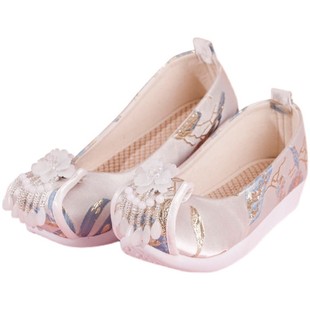 登云履古风绣花鞋平底百搭汉服鞋新款织锦缎女鞋民族风布鞋内增高