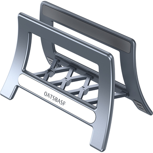 派凡笔记本电脑立式支架重力收纳竖立托架子手提置物散热底座侧立竖放桌面迷你主机键盘立架ipad平板挂架MAC