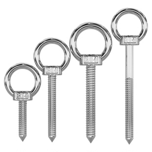 304不锈钢吊环螺丝钉带圆环自攻钉挂钩自钻羊眼圈型自攻 音响螺栓