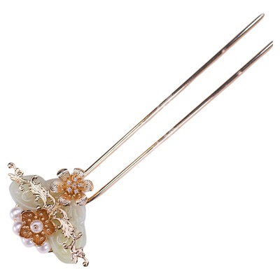 格格间原创玉楼折腰发饰发簪套装