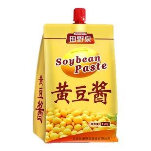 田野泉黄豆酱450g袋东北大酱豆瓣酱沾葱沾菜酱熟酱即食下饭酱