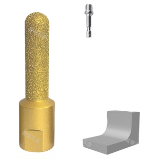 石英石台面后圆弧刀头石材挡水磨轮圆底修边打磨头角磨机铣刀磨头