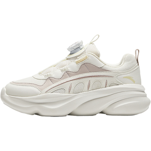 安踏儿童女童运动鞋25年春秋老爹鞋女款纽扣厚底增高鞋欧包休闲鞋