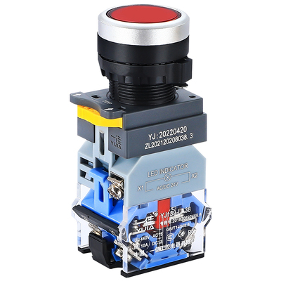 一佳LA38带灯按钮自锁自复位22mm