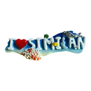 泰国冰箱贴mcnets斯米兰岛海底世界现货树脂海滩旅行纪念文创