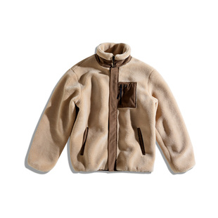 Monster Guardians勇者无畏系列男子立领防风保暖休闲羊毛羔外套