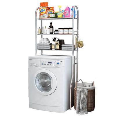 卫生间免打孔不锈钢马桶置物架