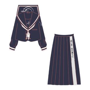 【温柔暗杀】原创不良jk制服暗黑套装正统全套水手服中间服长裙