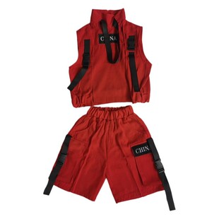 街舞儿童潮服套装hiphop嘻哈运动会男女走秀表演服爵士演出服清仓
