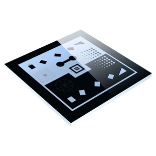 大凡光学二次元影像仪透明玻璃镀铬多图形校准片矫正板标定板