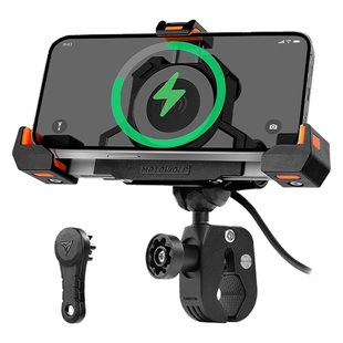 摩多狼防震手机支架横款减震导航支架电动电瓶车机车装备螃蟹支架