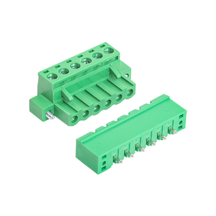 KF2EDGKM-5.08mm插拔式接线端子 带耳朵/法兰固定2-24P 铜环保