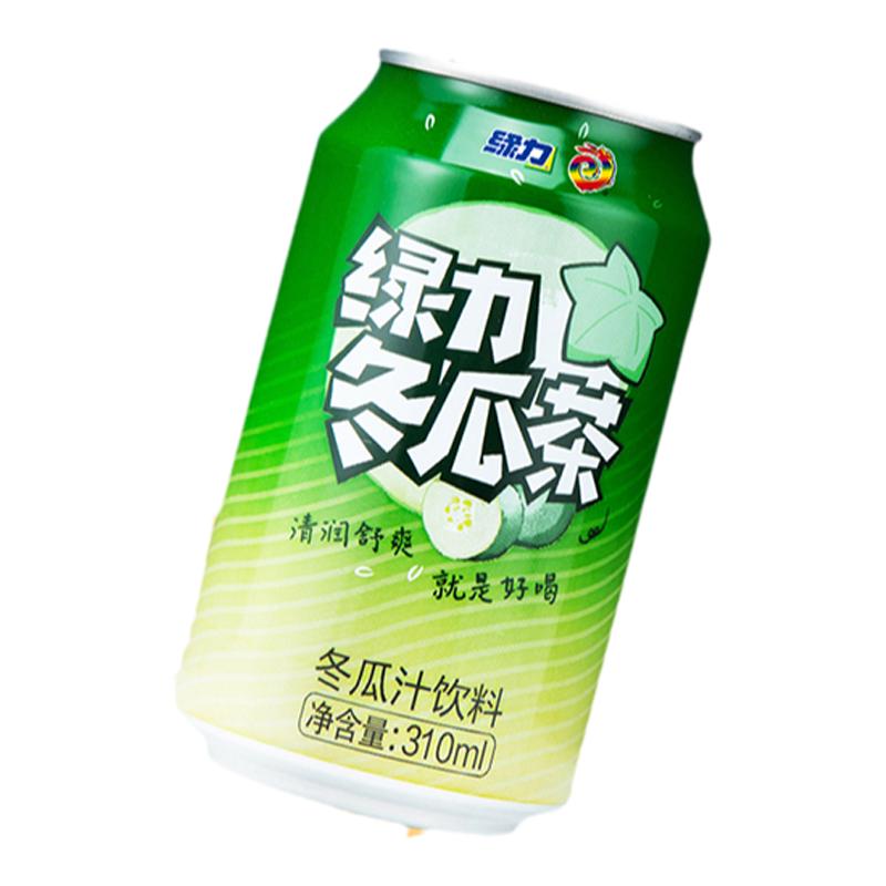 綠力冬瓜茶0脂冬瓜汁飲料310ml *24罐裝飲品整箱裝老牌冬瓜茶飲料