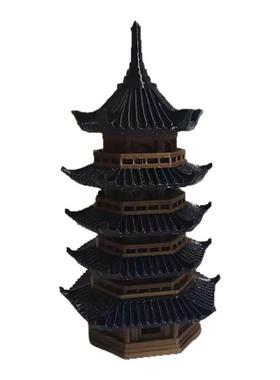 景德镇pla五层古塔中式装饰摆件
