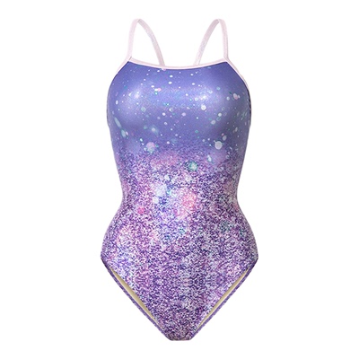 韩国BARREL反光竞速连体泳衣女泡温泉游泳馆专用亮闪高级感2025款