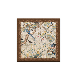 高端艺术挂画法式复古中古风装饰画花鸟艺术小众高级客厅沙发墙画