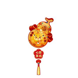 马年新年氛围灯笼DIY手工材料儿童手提古风灯笼过年元宵创意花灯