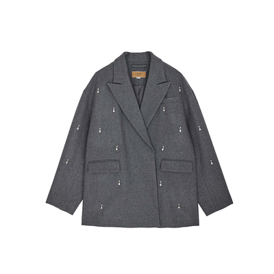 AMERI精巧羊毛夹克外套