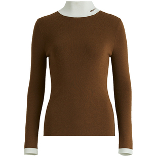 OBEG欧碧倩简约撞色针织衫10464028