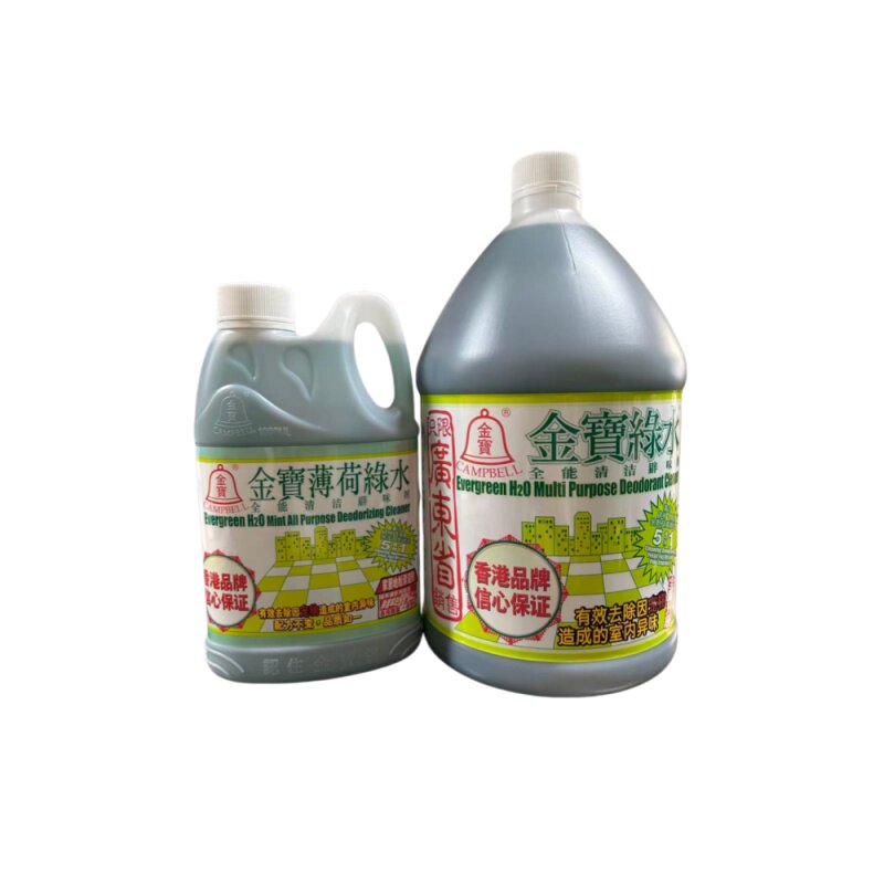 金宝钟绿水地板清洁剂金宝驱蚊绿水家居清洁剂辟味3.78+1L买1送1