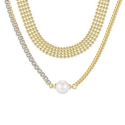 abybcharming星晴金色珍珠项链