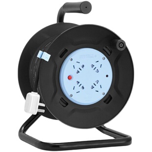 公牛线盘插座移动电缆绕卷线盘线轴工程拖线盘空盘带线20m30M50米