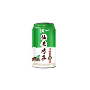 统一仙草凉茶植物饮料310ml*24罐整箱装含蜂蜜仙草冻罗汉果金银花