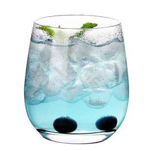 思慕雪杯椭圆玻璃杯酒店漱口杯餐厅水杯家用大肚杯酸奶杯冷饮杯子