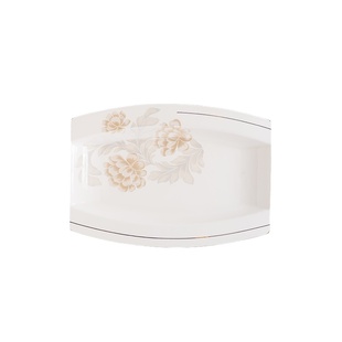 12英寸鱼盘1个景德镇椭圆蒸鱼盘子家用纯白高颜值盘子2025新款