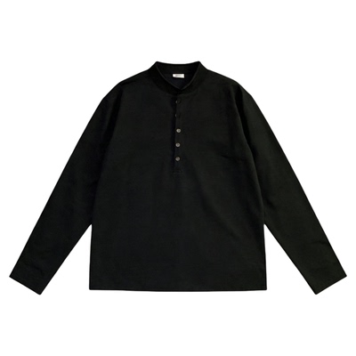 INKNOTS美式极简240G亨利领T恤秋