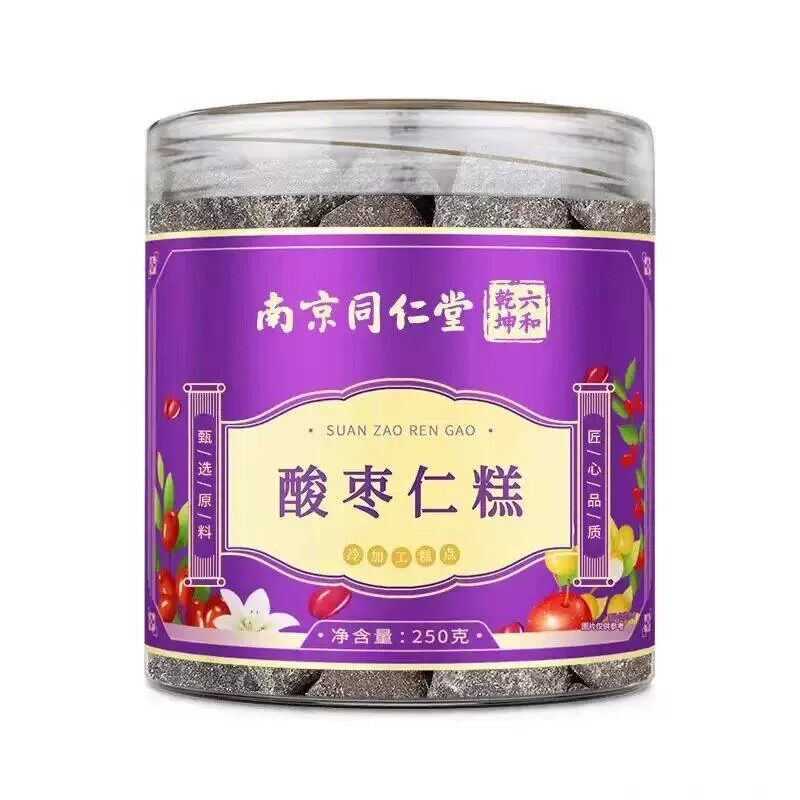 南京同仁堂正宗酸枣仁糕粉睡眠助养生搭茯苓百合茶官方店