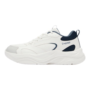 361度厚底老爹鞋加绒男鞋2025冬季新款防寒保暖运动鞋复古休闲鞋