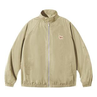 PSO Brand男装女装可爱小狗宽松男士外套休闲美式夹克风衣情侣装