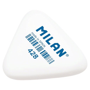 西班牙Milan无塑化剂橡皮擦三角形干净不留痕橡皮檫小学生学习专用考试美术素描橡皮檫