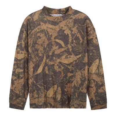 ACNE STUDIOS 秋冬新款男士迷彩长袖圆领T恤银泰百货精品 301574