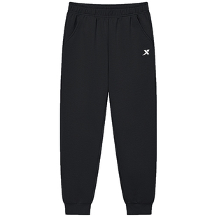 特步童装儿童运动裤男童长裤2025新款卫裤大童秋冬季加绒裤子冬装