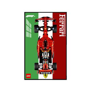 乐高积木42207法拉利F1赛车汽车上墙相框可挂客厅背景板装饰画