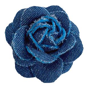 韩系清新牛仔花朵耳后边夹女侧边高级感发夹女发卡后脑勺2024新款