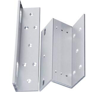 纳奇280kg门禁锁磁力锁ZL型支架350玻璃门U门夹双门180公斤LC支架