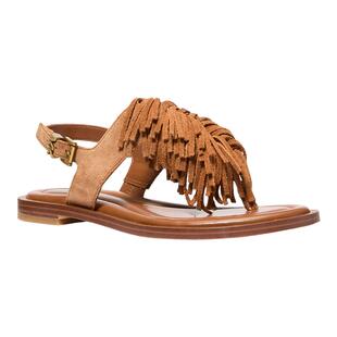 【夏季酬宾】MICHAEL KORS MK Indra 女士羊皮革平底夹趾凉鞋