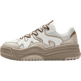 安踏波浪鞋丨厚底增高板鞋女冬季潮流面包鞋百搭软底舒适运动鞋子