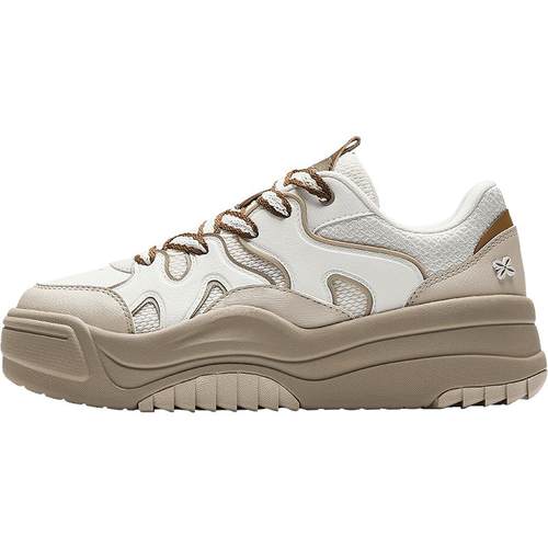 安踏波浪鞋丨厚底增高板鞋女冬季潮流面包鞋百搭软底舒适运动鞋子