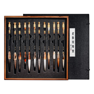 荣宝斋十二生肖兽首善琏湖笔王小卫大师亲制专业狼毫羊毫毛笔国画楷书中楷行书书法画笔毛笔欧楷隶书湖笔