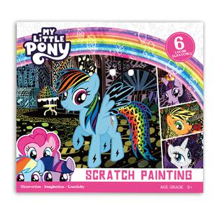 小马宝莉刮刮画儿童刮画纸炫彩刮刮纸沙画彩砂画女孩益智趣味玩具