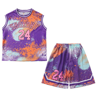 男童速干篮球服背心无袖套装夏季学生外穿网眼超薄款中大童训练服