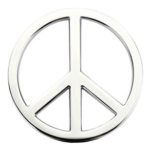 汽车个性金属反战车标和平标志车贴反核战标志车身贴尾标和平侧标
