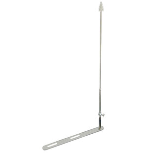 越野摩托车旗杆伸缩加粗天线踏板不锈钢支架摩旅骑行通用改装配件