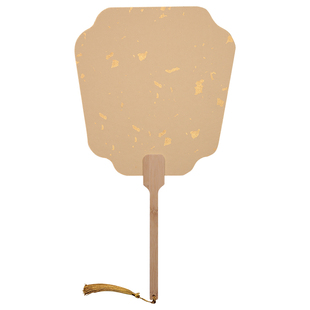 加厚国画宣纸团扇双面加厚空白扇面半生熟古风手绘书法国画扇子