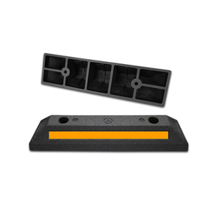 停车位汽车挡车器车库橡胶限位器橡塑停车桩阻车器地挡停车场室内