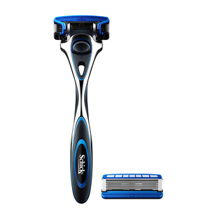 【保湿肌】Schick水次元5剃须刀手动刮胡刀男士剃胡手动修面刀